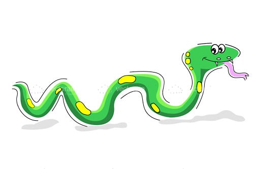 Happy Illustrated Snake
